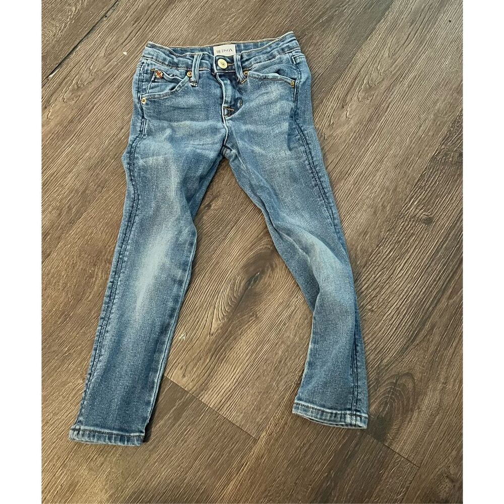 Hudson Blue Wash Jeans Girls Youth  Mid Rise 4‎